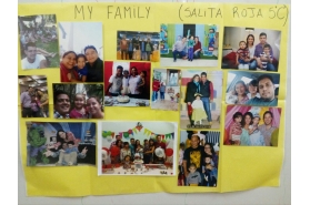 Trabajitos sobre la familia en Ingles con Salita de 5 años